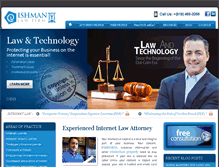 Tablet Screenshot of ishmanlaw.com